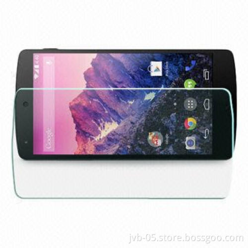 Clear Mobile Phone Tempered Screen Protector for LG Nexus 5, 0.33mm Thickness